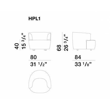 Molteni&C - Elain Armchair Molteni&C - Elain Armchair