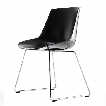 MDF Italia - Flow Chair - base con slitta MDF Italia - Flow Chair - base con slitta