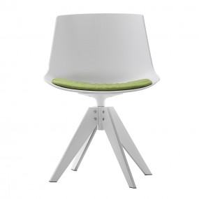 MDF Italia - Flow Chair - 4 gambe in acciaio