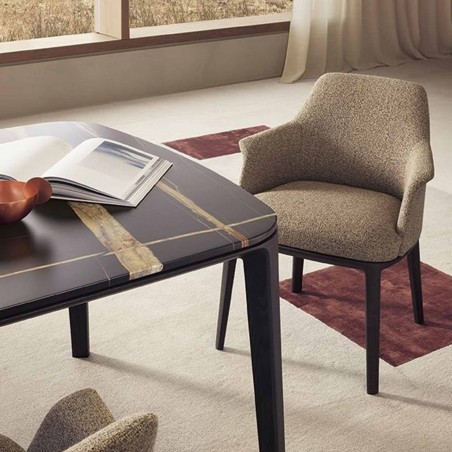 Poliform - Chaise Sophie avec accoudoirs Poliform - Chaise Sophie avec accoudoirs