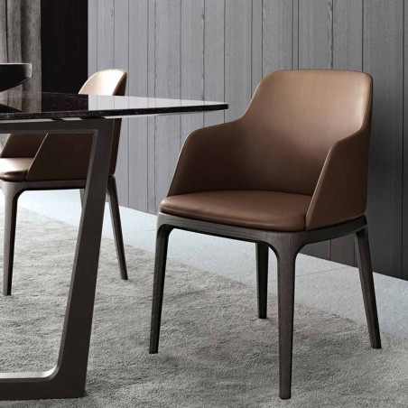 Poliform - Chaise Grace Avec Accoudoirs Poliform - Chaise Grace Avec Accoudoirs
