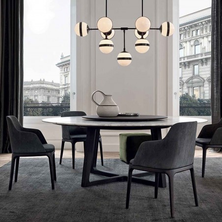 Poliform - Chaise Grace Avec Accoudoirs Poliform - Chaise Grace Avec Accoudoirs