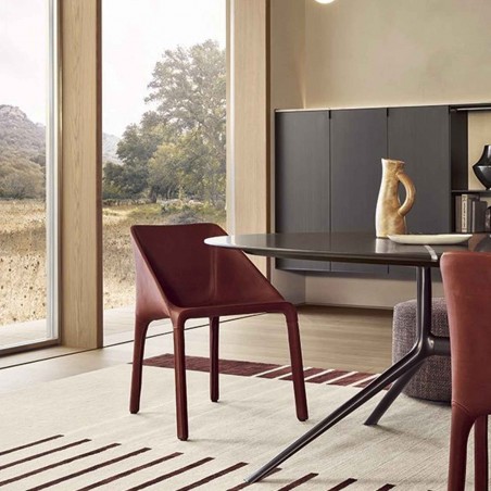 Poliform - Chaise Manta avec accoudoirs Poliform - Chaise Manta avec accoudoirs