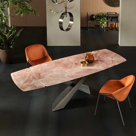 Riflessi - Table Living Extensible - Plateau en Ceramique Riflessi - Table Living Extensible - Plateau en Ceramique