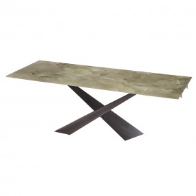 Riflessi - Tavolo Living Allungabile - Piano in Ceramica