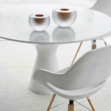 Zanotta - Blanco Table - Glass Top Zanotta - Blanco Table - Glass Top