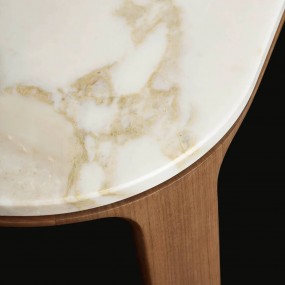 Poliform - Table Henry - Plateau en Marbre