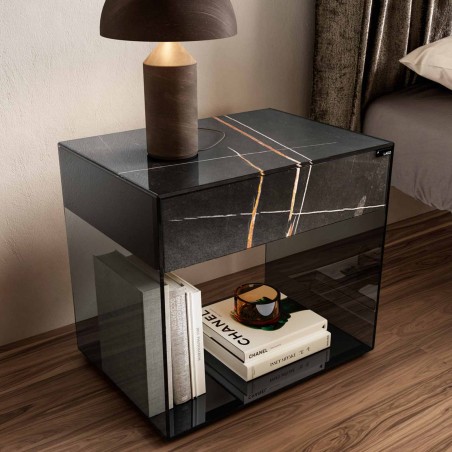 Lago - Upglass Table de Chevet Lago - Upglass Table de Chevet