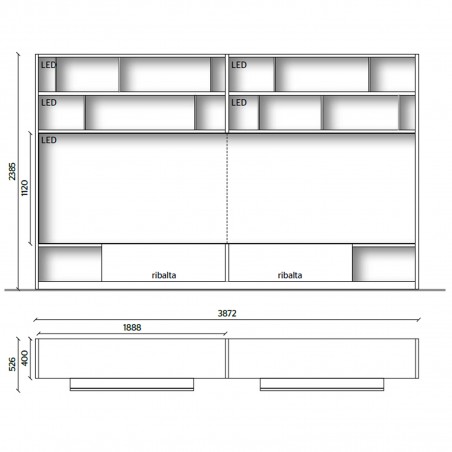 Molteni&C - 505 UP System Libreria 7 Molteni&C - 505 UP System Libreria 7