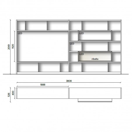 Molteni&C - 505 UP System TV Stand 4 Molteni&C - 505 UP System TV Stand 4