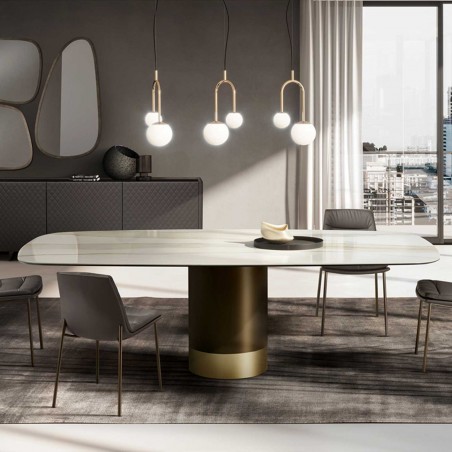 Eforma - Cilindro Table - Ceramic Top Eforma - Cilindro Table - Ceramic Top