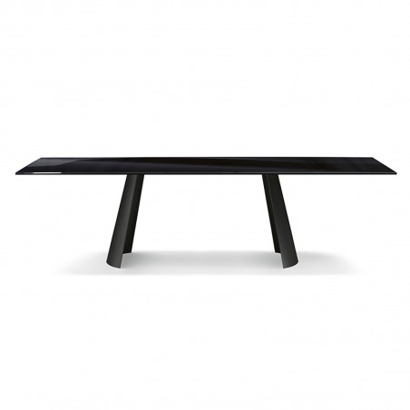 Eforma - Dorian Table - Glass Top Eforma - Dorian Table - Glass Top