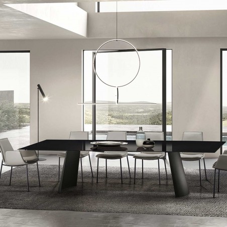 Eforma - Dorian Table - Glass Top Eforma - Dorian Table - Glass Top