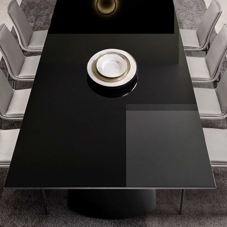 Eforma - Dorian Table - Glass Top Eforma - Dorian Table - Glass Top