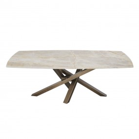 Riflessi - Tavolo Shangai Dimensioni Custom - Piano in marmo