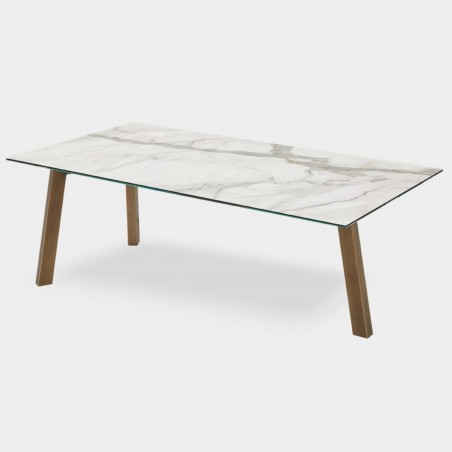 Riflessi - Table Treble Verre ou Ceramique Rectangulair Riflessi - Table Treble Verre ou Ceramique Rectangulair