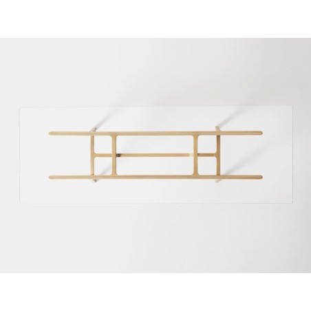 Kristalia - Bottega Table Rectangulaire - Plateau en Verre Kristalia - Bottega Table Rectangulaire - Plateau en Verre