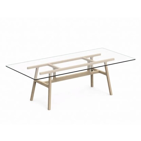 Kristalia - Bottega Table Rectangulaire - Plateau en Verre Kristalia - Bottega Table Rectangulaire - Plateau en Verre