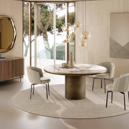 Eforma - Cilindro Tavolo Rotondo - Top Ceramica King Eforma - Cilindro Tavolo Rotondo - Top Ceramica King