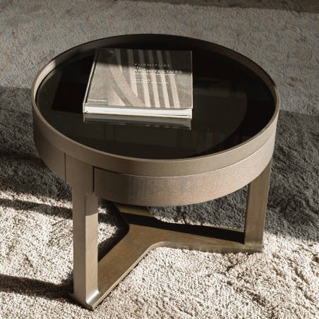 Molteni&C - Fonte Tavolino - Piano in Vetro Nero Molteni&C - Fonte Tavolino - Piano in Vetro Nero