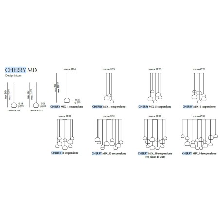 Eforma - Cherry Mix Suspension Lamp Eforma - Cherry Mix Suspension Lamp