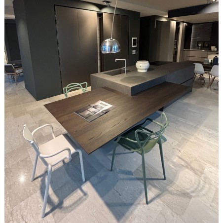 Modulnova - MH6 Fly Kitchen Resina Concrete Modulnova - MH6 Fly Kitchen Resina Concrete