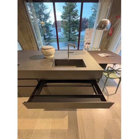 Modulnova - MH6 Fly Kitchen Resina Concrete Modulnova - MH6 Fly Kitchen Resina Concrete