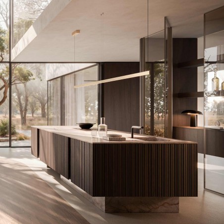 Modulnova - Vertical + Bilico Pietra + Glass Cucina Modulnova - Vertical + Bilico Pietra + Glass Cucina