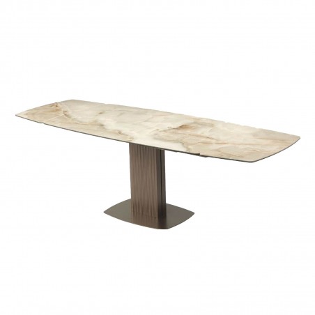 Riflessi - Sabino Table Extensible avec Base Onda Riflessi - Sabino Table Extensible avec Base Onda