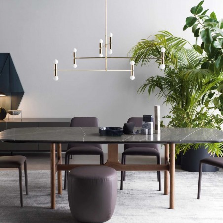 Novamobili - Torii Table avec Plateau en Marbre Novamobili - Torii Table avec Plateau en Marbre