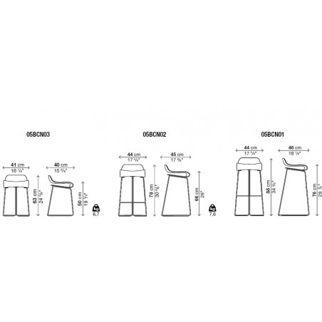 Kristalia - BCN Stool Kristalia - BCN Stool