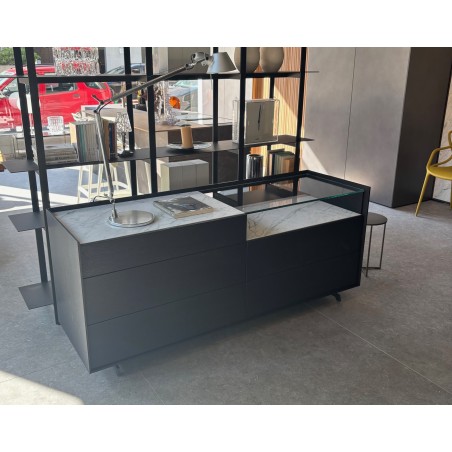 Sangiacomo - Cabaret Comò con Top Vetro e Ceramica Sangiacomo - Cabaret Comò con Top Vetro e Ceramica