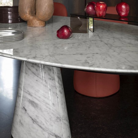 Poltrona Frau - Mesa Ellipse Tavolo Marmo Poltrona Frau - Mesa Ellipse Tavolo Marmo