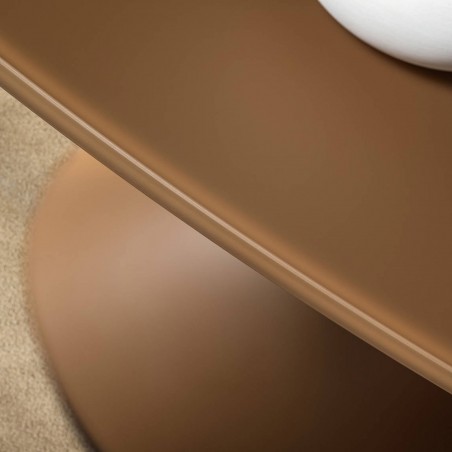 Lago - Chapeau Lacquered Glass Round Table