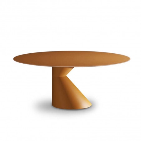 Lago - Chapeau Table Ronde Verre Laqué