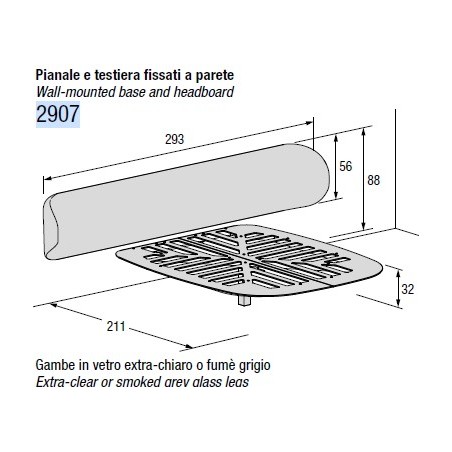 Lago - Roundy Fluttua Bed