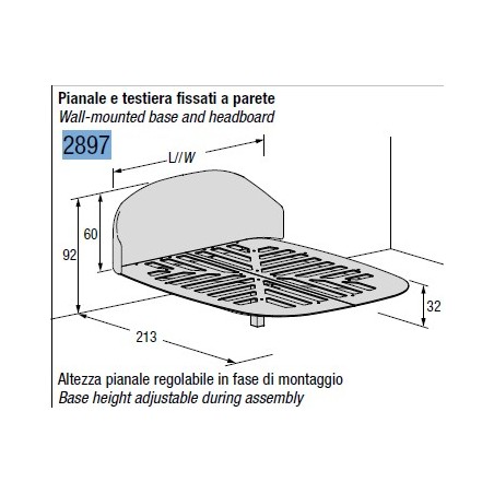 Lago - Roundy Fluttua Bed