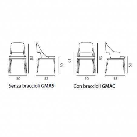 Riflessi - Maia Sedia