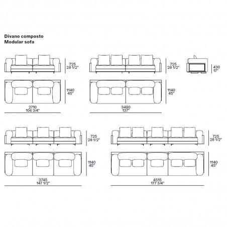 Poliform - Savoy Linear Sofa