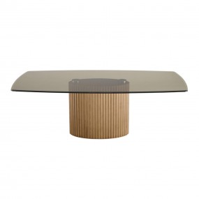 Riflessi - Enea Table with wood Base