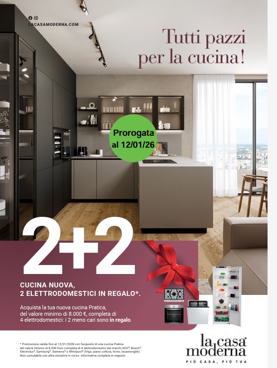 Promo 2+2 cucina con elettrodomestici gratis La Casa Moderna Camilletti Allmyhome