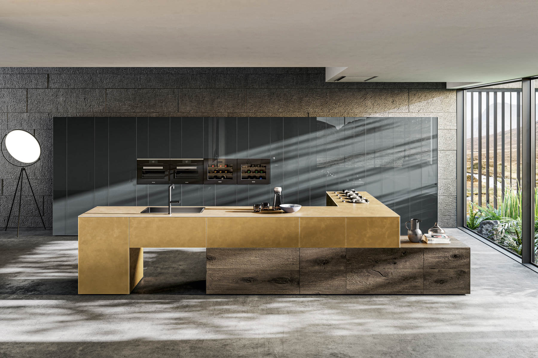 Cucina 36e8 Metal XGlass - Lago Cucina_36e8_metal_xglass_lago